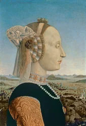 Battista Sforza, esposa de Federigo da Montefeltro, Duque de Urbino, c.1465 (detalle)